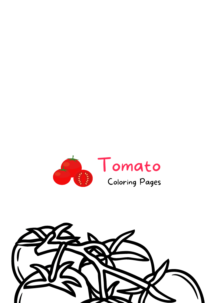 A Tomato Free Image Coloring Page