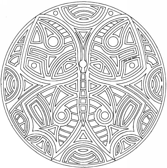 Animal Mandala For Children Coloring Page
