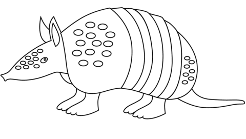 Armadillo Image coloring pages Coloring Page