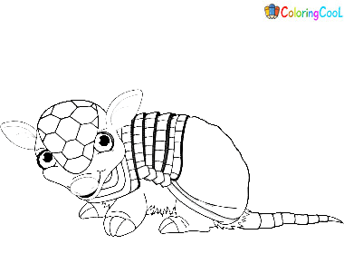 Armadillo Sweet To Print Coloring Page