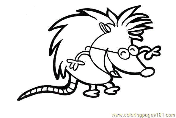 Babby Hedgehog Happy Mood Coloring Page Coloring Page