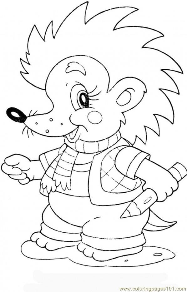 Baby Hedgehog Coloring Page Coloring Page