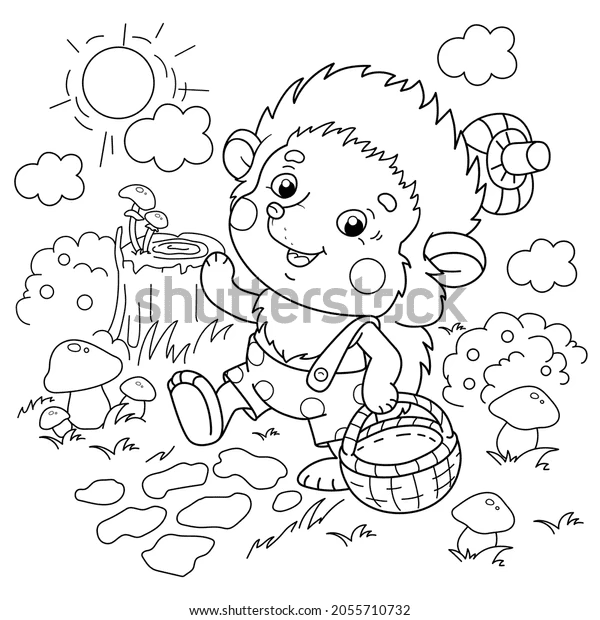 Baby Hedgehog To Print Coloring Page