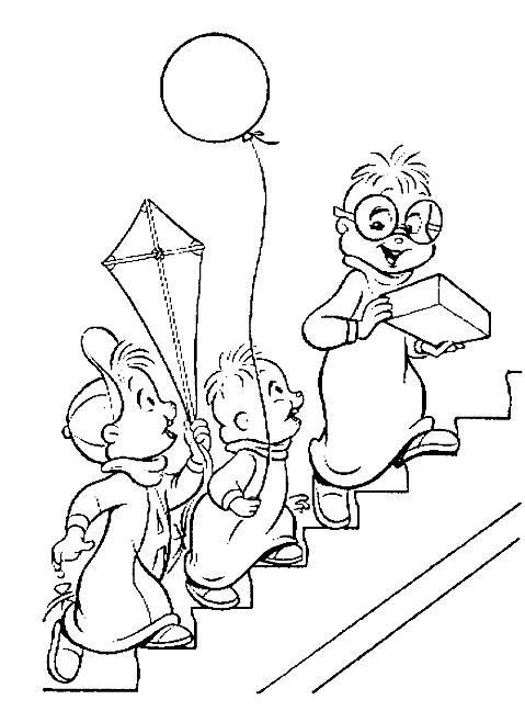 Baby Kite Coloring Page