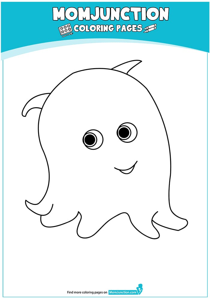 Baby Squid Cute Coloring Page