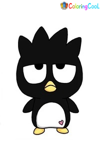 How To Draw Badtz Maru – 7 Simple Steps For Creating Cute Badtz Maru Drawing Coloring Page
