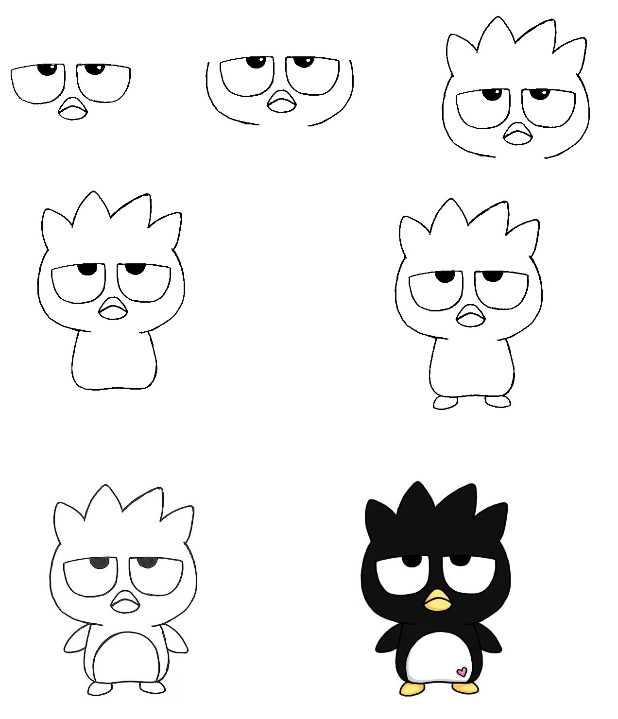 How To Draw Badtz Maru 7 Simple Steps For Creating Cute Badtz Maru