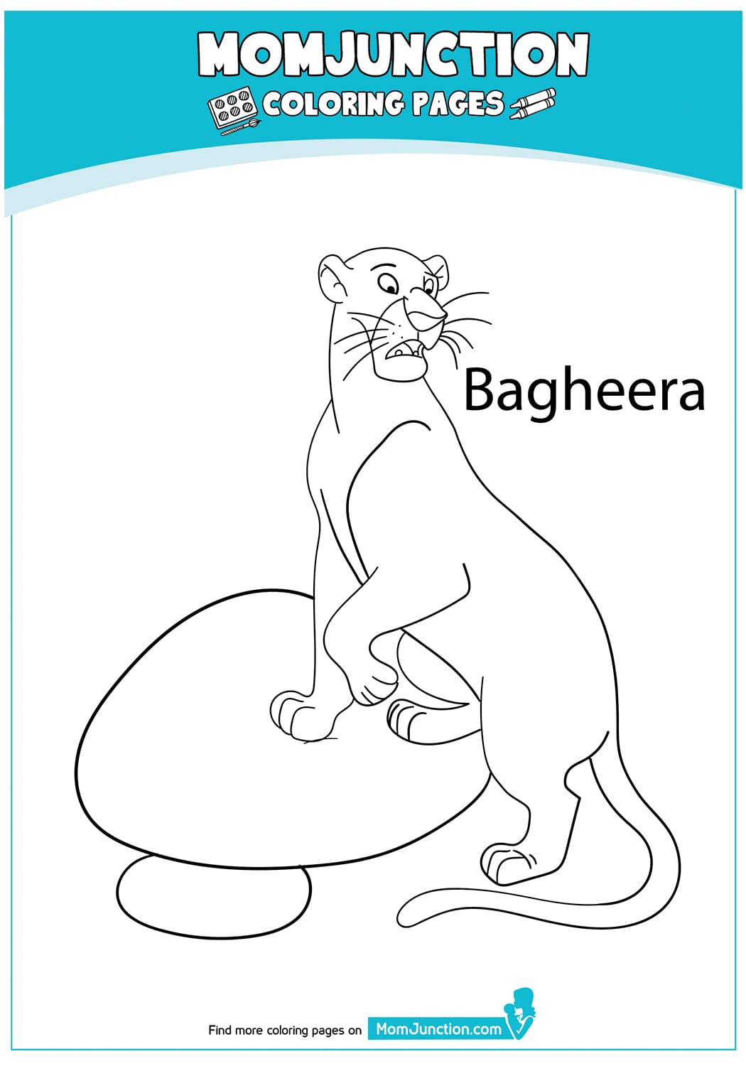 Bagheera Panther To Print Coloring Page