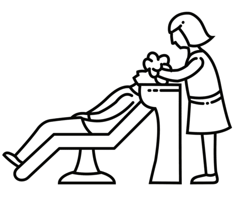 Beauty Salon To Print Coloring Page