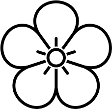 Black And White Pansy Clipart Image Coloring Page