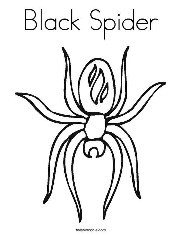 Black Widow Spider To Print