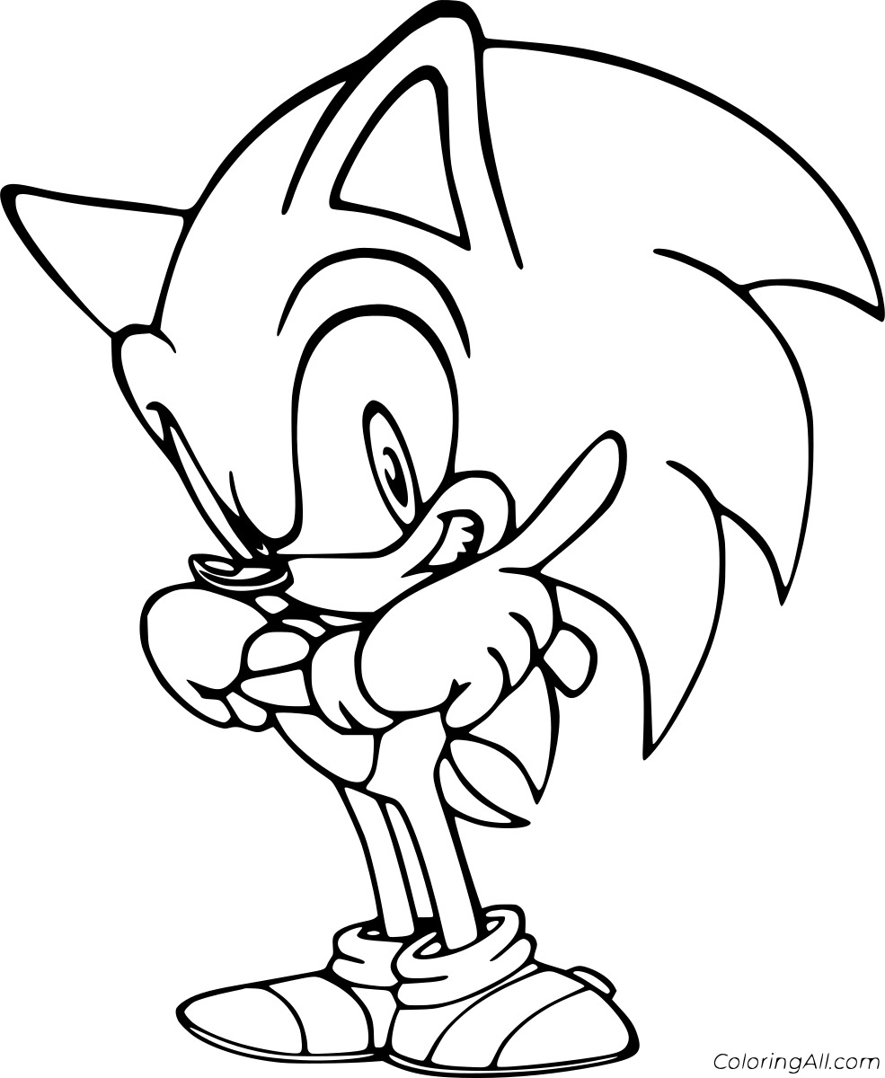 Cartoon Sonic Free Printable
