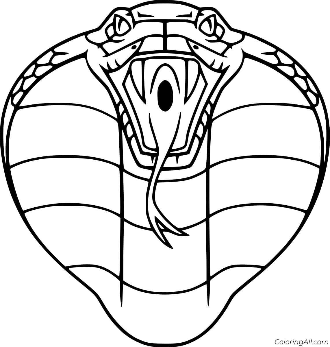 Cobra Big Mouth Free Coloring Page