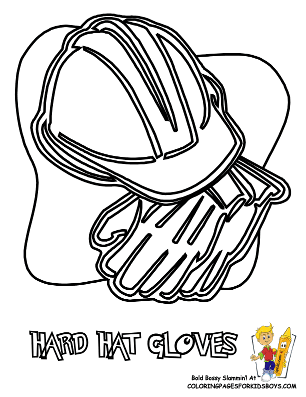 Construction Equipment Free Coloring Page