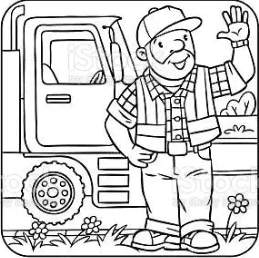 Construction Picture Sweet Coloring Page