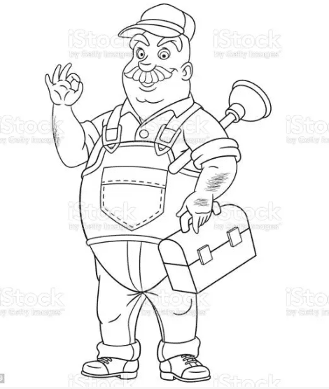 Construction Worker Image Printable