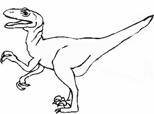 Dinosaur Outline Coloring Page Free Coloring Page