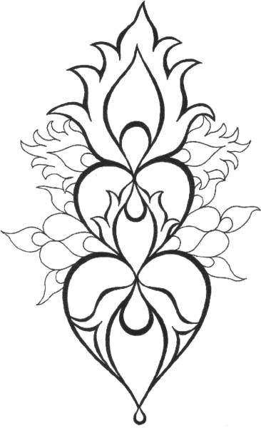Easy Mandala With Hearts Free Coloring Page