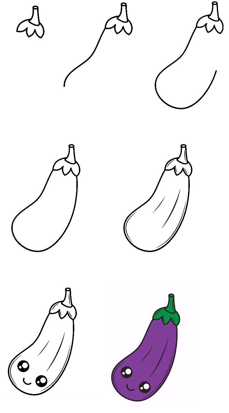 Eggplant-Drawing