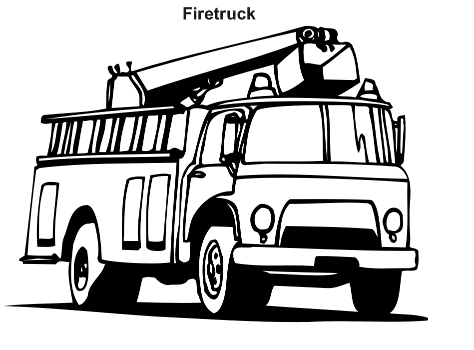 Fire Truck Coloring Pages Free Printables
