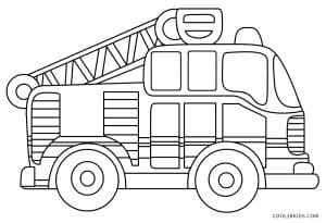Fire Truck Coloring Pages to Print