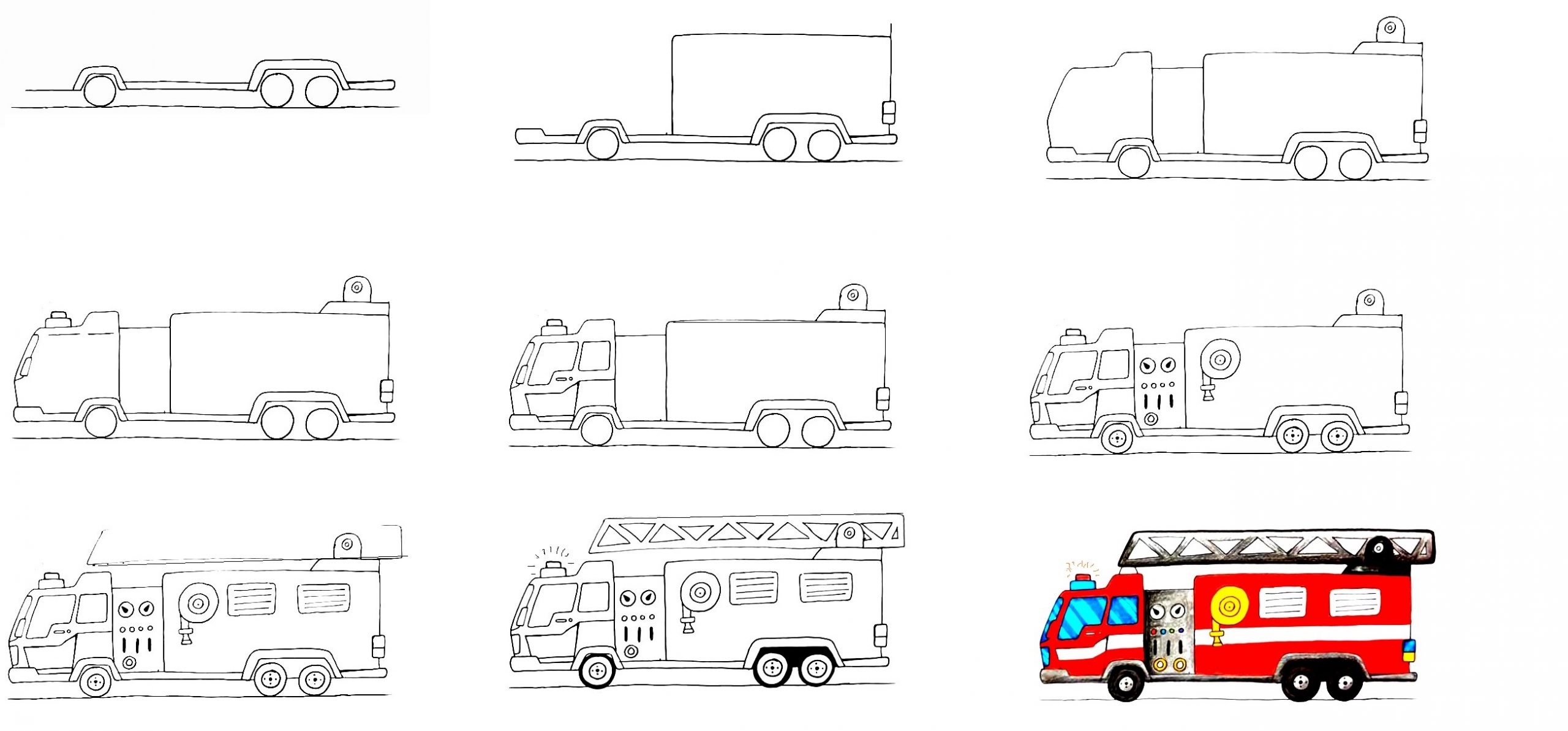 Fire-Truck-Drawing