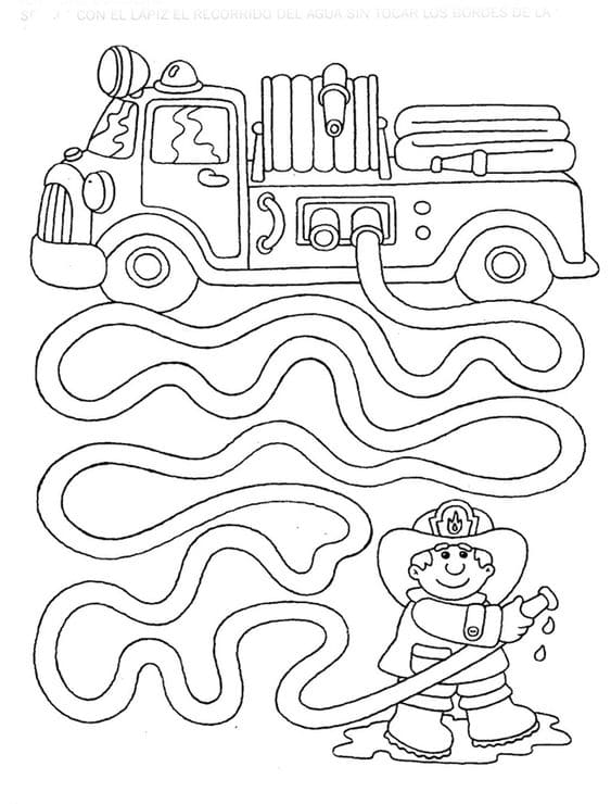 Fire Truck Free Printable