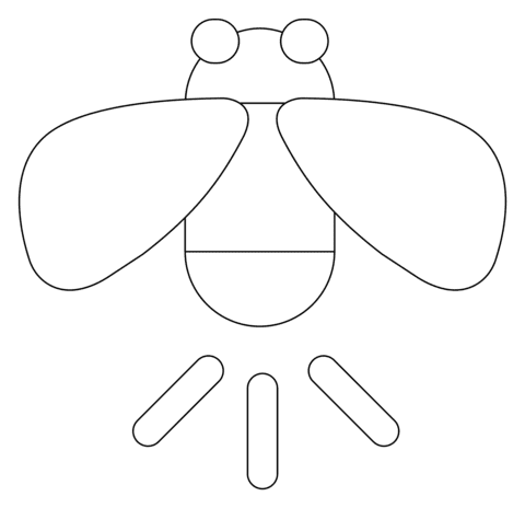 Firefly Coloring Printable Free Coloring Page