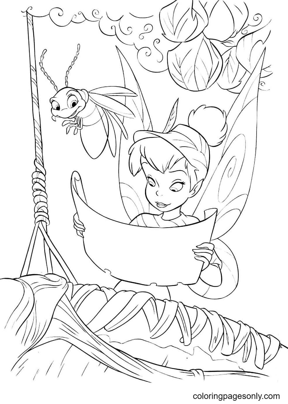Firefly Free Image Coloring Page