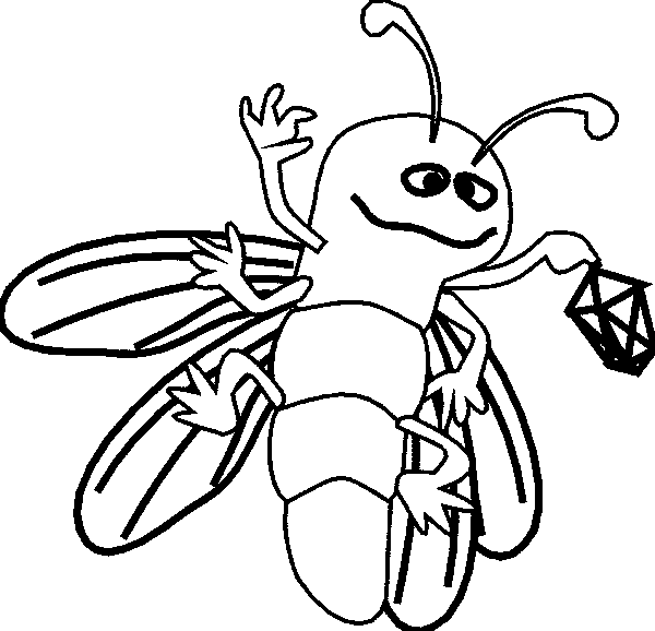 Firefly Image Free Coloring Page