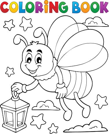 Firefly Image To Print Coloring Page