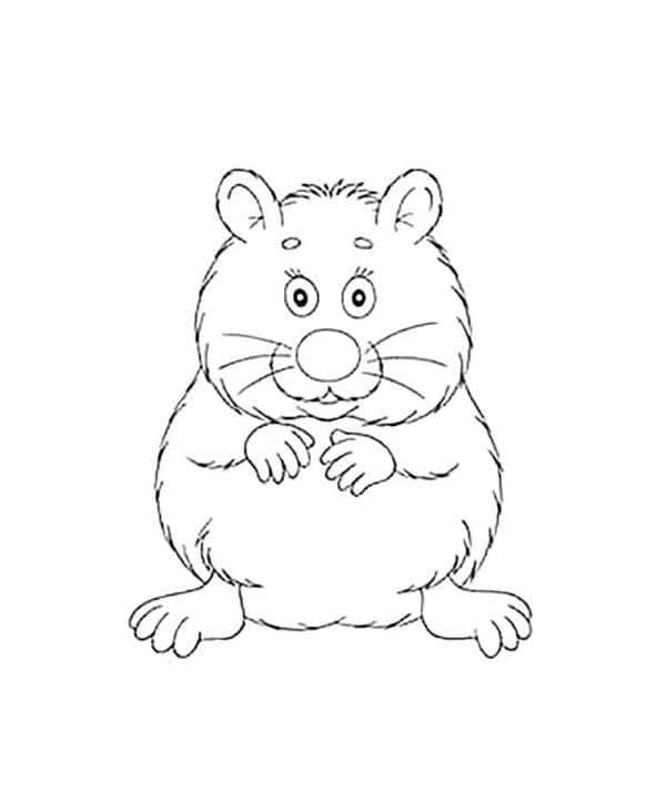 Fluffy Toothy Weirdo Coloring Page