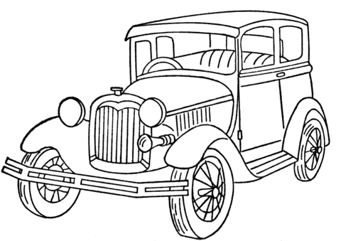 Ford Model A coloring