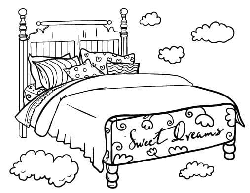 Free Bed Coloring