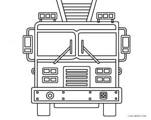 Free Fire Truck Printable