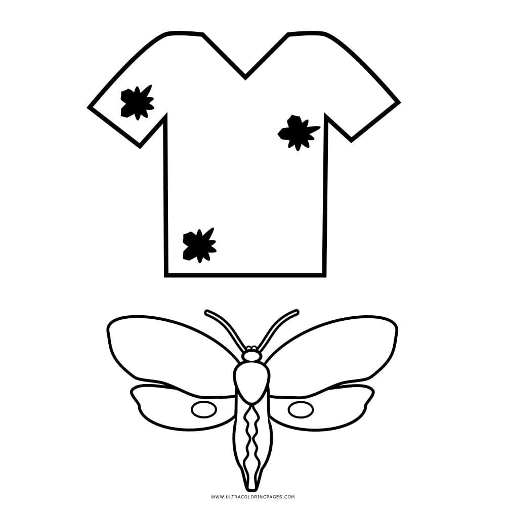 Flying Moth To Print Coloring Page