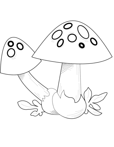 Free Mushroom To Print