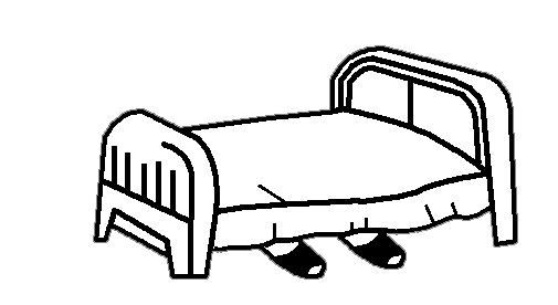 Free Printable Bed Cute Coloring Page