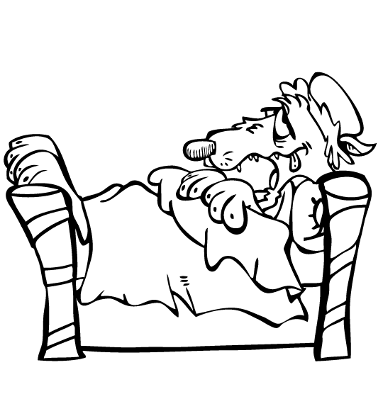 Free Printable Bed In The Bedroom Coloring Page