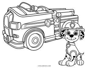 Printable Fire Truck Free