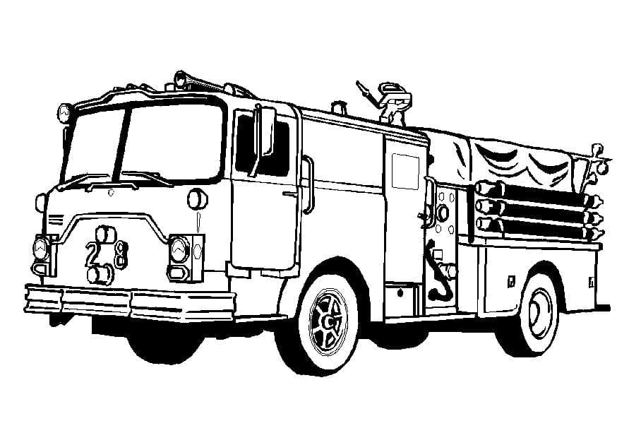 Free Printable Fire Truck Image