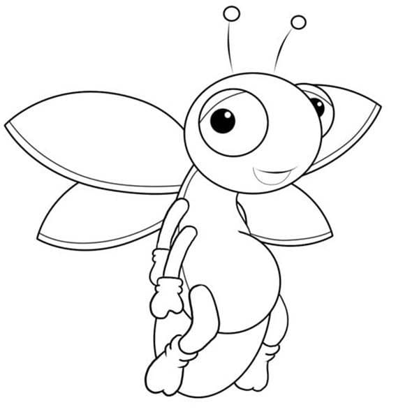 Free Printable Firefly Coloring Page