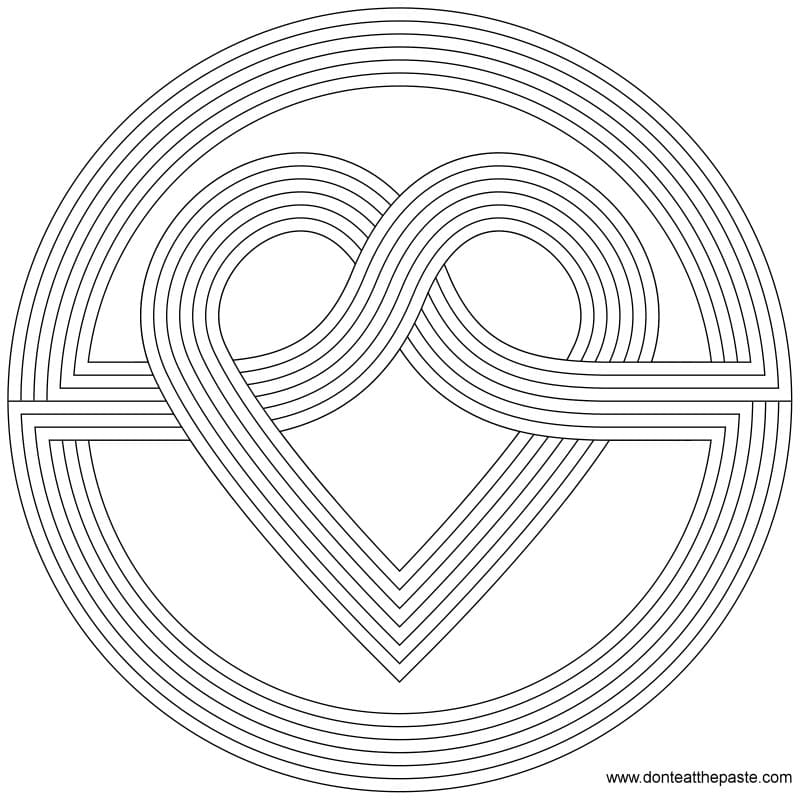 Free Printable Mandala For Children Coloring Page