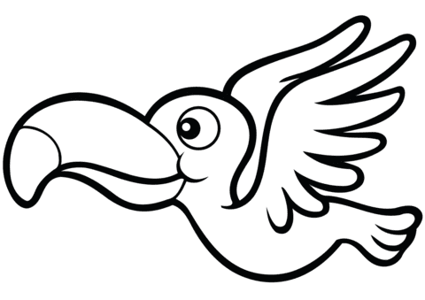 Free Printable Toucan Coloring Page