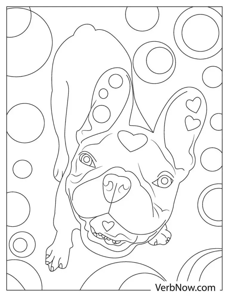 Free Pug Puppy Printable Coloring Page