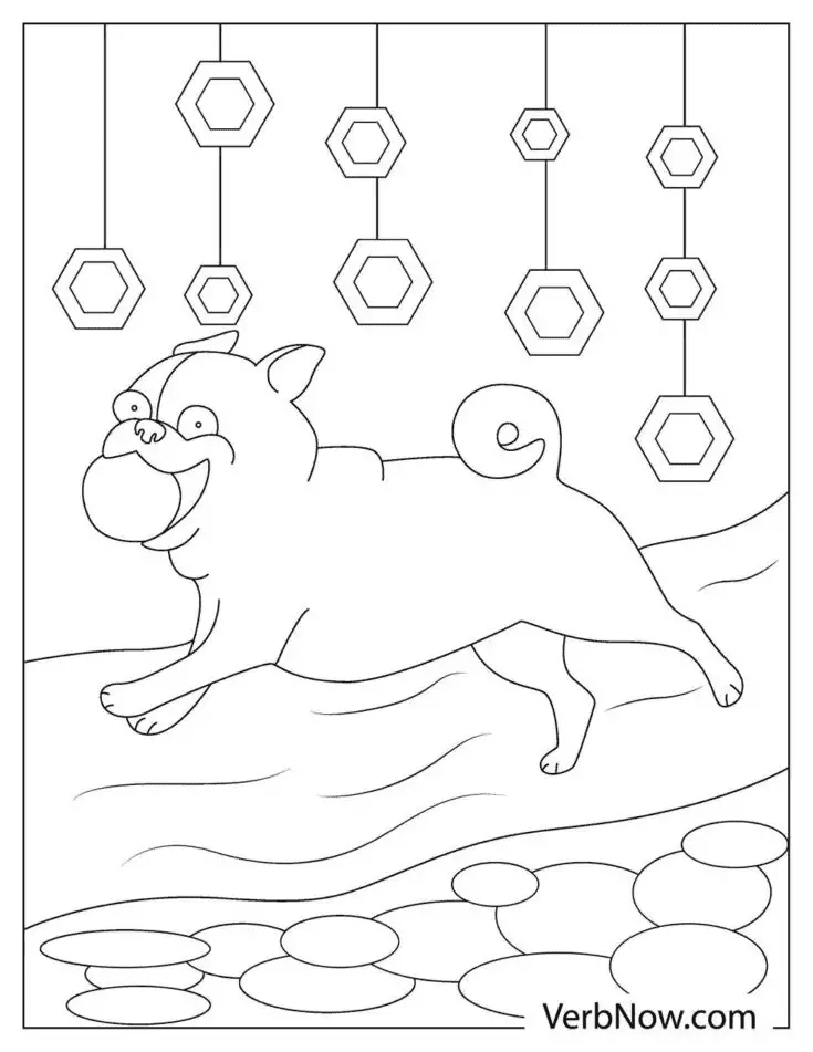 Free Pug Puppy Coloring Pages Coloring Page
