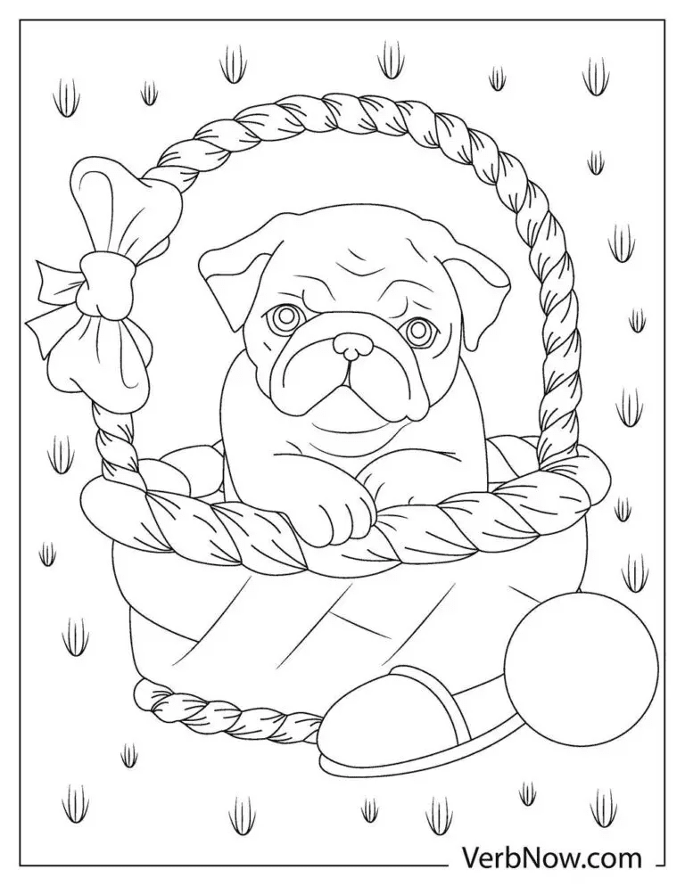 Funny Puppy Dog Coloring Page