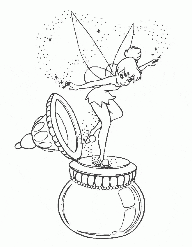 Girl Firefly Coloring Page