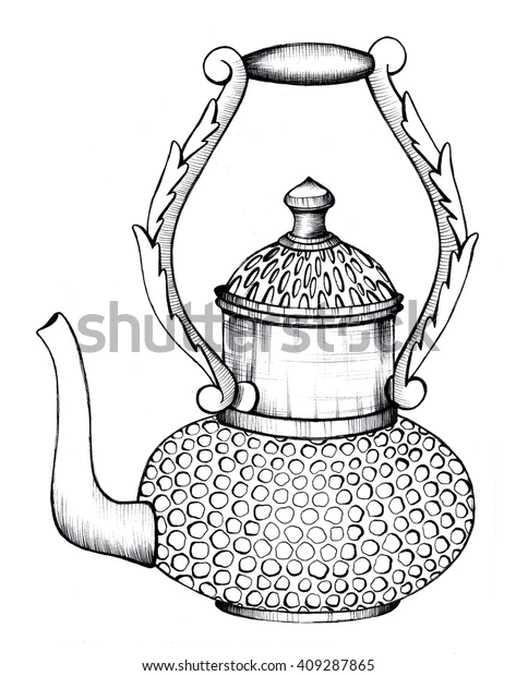 Good Looking Teapot Coloring Page