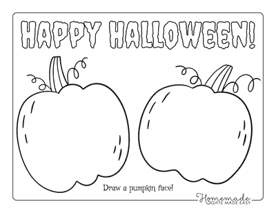 Girl in Pumpkin Costume Trick or Treat Coloring Page